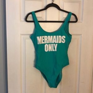 California waves Mermaids only one piece swim suit